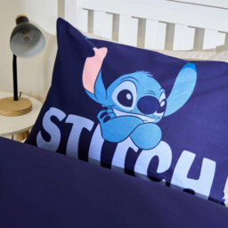 Ohs Stitch Cotton Blend Bedding Set Duvet Cover With Pillowcase - Blue - thumbnail 4