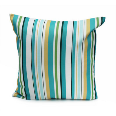Peggy Wilkins Water Resistant Outdoor Garden Cushion Essence Turquoise - image 1