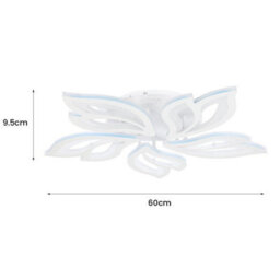 Modern Chandelier Led Lamp White Frame Ceiling Light Pendant Lights Living Room - thumbnail 2