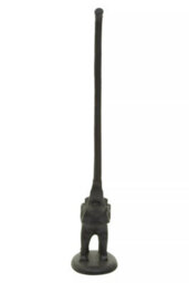 Orsina Fauna Black Elephant Toilet Roll Holder Tail - thumbnail 3