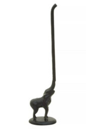 Orsina Fauna Black Elephant Toilet Roll Holder Tail