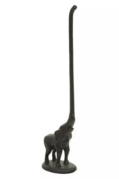 Orsina Fauna Black Elephant Toilet Roll Holder Tail - thumbnail 2