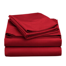 Ameha Plain 3-Piece Duvet Burgundy Quilt Cover Breathable Microfiber Reversible Single Set With Pillowcase 135 X 200 Cm - thumbnail 7