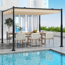 Gainoom 310 X 310Cm Outdoor Pergola Modern Sunshade Pavilion Grill Gazebo Yard Grape Trellis Pergola