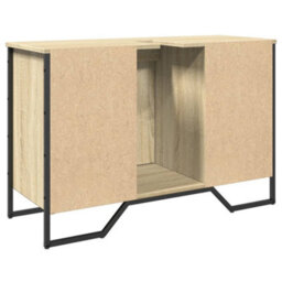 Walplus Bathroom Sink Cabinet Sonoma Oak 91X35X60 Cm Engineered Wood - thumbnail 6