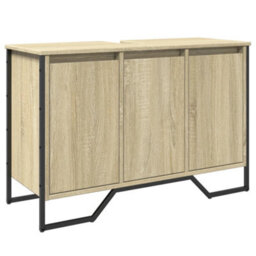 Walplus Bathroom Sink Cabinet Sonoma Oak 91X35X60 Cm Engineered Wood - thumbnail 2