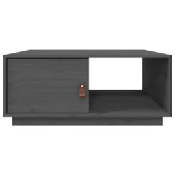 Berkfield Modern Coffee Table Grey 80X50X35.5 Cm Solid Wood Pine - thumbnail 6