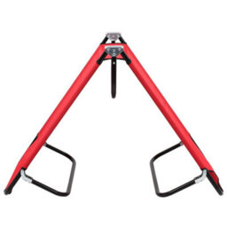 Berkfield Folding Sun Lounger Red Steel - thumbnail 4