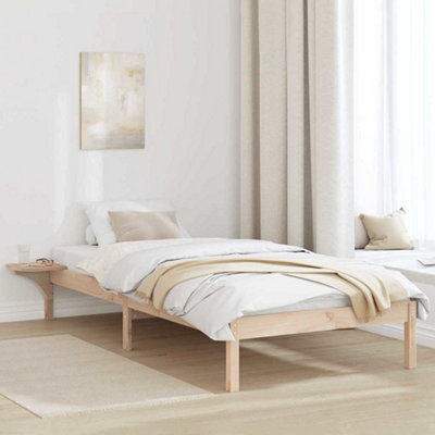 Berkfield Bed Frame With Bedside Tables Brown Brown - image 1