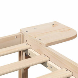 Berkfield Bed Frame With Bedside Tables Brown Brown - thumbnail 8