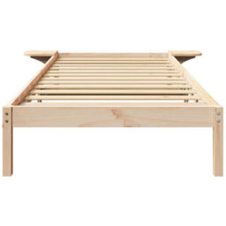 Berkfield Bed Frame With Bedside Tables Brown Brown - thumbnail 5