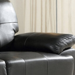 Furniture Instore Sienna Black Leather Aire 3+1 Seater Sofa Set - thumbnail 6