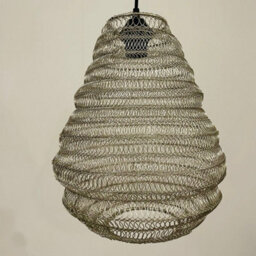 CGC Lighting Cgc Casablanca Medium Silver Mesh Morrocan Metal Ceiling Pendant Light And Lamp Shade - thumbnail 2