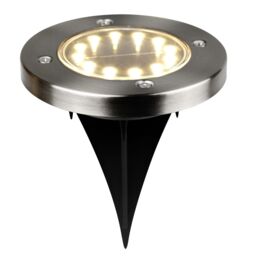 Gavea Multicolour Stainless Steel Effect Solar-Powered Integrated Led Outdoor Ground Light - thumbnail 2