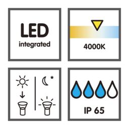 Gavea Multicolour Stainless Steel Effect Solar-Powered Integrated Led Outdoor Ground Light - thumbnail 7