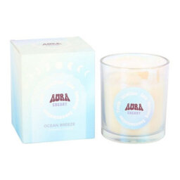 Something Different Aura Energy Ocean Breeze Scented Candle Blue/white (One Size) - thumbnail 2