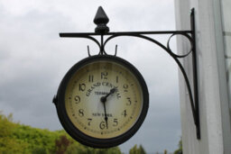 Grand Central Double Sided Garden Clock -For Outdoor Or Indoor Use. - thumbnail 3