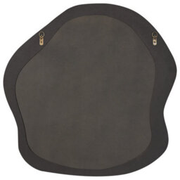 Beliani Wall Mirror Blismes 79 Cm 80 Cm Boucle Brown - thumbnail 5