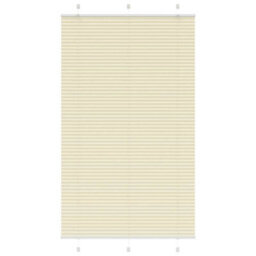 Berkfield Modern Pleated Blind Cream 115X200 Cm Fabric Width 114.4 Cm Polyester - thumbnail 2