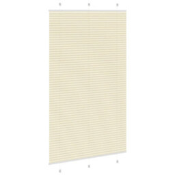 Berkfield Modern Pleated Blind Cream 115X200 Cm Fabric Width 114.4 Cm Polyester - thumbnail 4