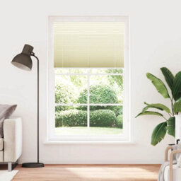 Berkfield Modern Pleated Blind Cream 115X200 Cm Fabric Width 114.4 Cm Polyester - thumbnail 1