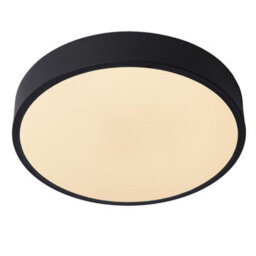 Lucide Unar Modern Flush Ceiling Light 30Cm - Led Dim. - 1X18W 2700K - 3 Stepdim - Black - thumbnail 5