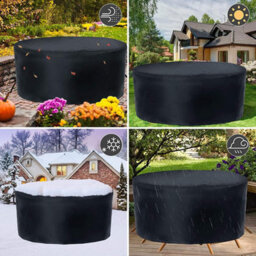 Durable Garden Furniture Cover - Waterproof, Windproof And Uv Resistant For Outdoor Table 180 X 80 Cm Black - thumbnail 4
