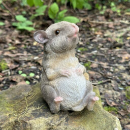 Animal Crackers Happy Mouse In A Relaxed Pose, Cute Fairy Woodland Garden Ornament - thumbnail 3