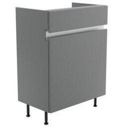 Lismore Matt Dust Grey Freestanding Double Bathroom Cabinet (H) 820mm (W) 600mm (D) 37.5Cm - thumbnail 1
