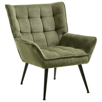 Beliani Armchair Bellingmo Fabric Green - image 1