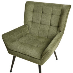 Beliani Armchair Bellingmo Fabric Green - thumbnail 6
