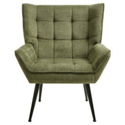 Beliani Armchair Bellingmo Fabric Green - thumbnail 4
