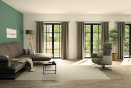 Bricoflor Blackout Curtain With Concealed Loops  - Taupe - 2,45 X 1,40 M - Plain - thumbnail 4