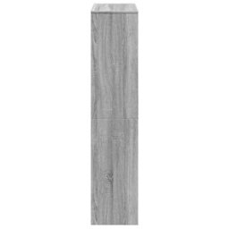 Berkfield Room Divider Bookcase 4-Tier Grey Sonoma 131.5X29X131.5 Cm Engineered Wood - thumbnail 6