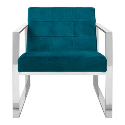 Orsina Velvet Cocktail Chair, Easy To Adjust Comfy Chair, Effortless Cleaning Small Chair - image 1