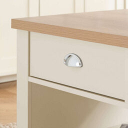 Birlea Highgate 2 Drawer Coffee Table Cream & Oak - thumbnail 3