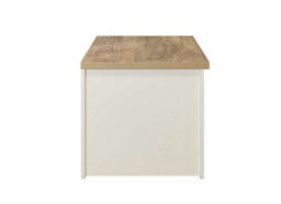 Birlea Highgate 2 Drawer Coffee Table Cream & Oak - thumbnail 6
