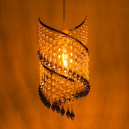 Innoteck Spiral Droplet Pendant Light Shade - Blue - thumbnail 2