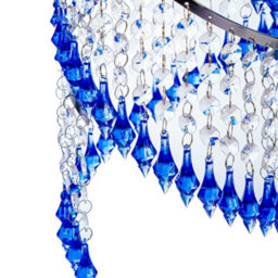 Innoteck Spiral Droplet Pendant Light Shade - Blue - thumbnail 4