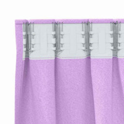 Berkfield Curtains With Curtains 2 Pcs Purple 140 X 140 Cm Polyester - thumbnail 4