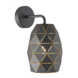 Luminosa Lighting Luminosa Modern Dome Wall Lamp Graphite, Gold, Champagne 1 Light , E27 - thumbnail 2