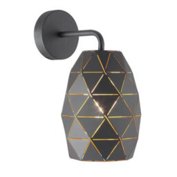 Luminosa Lighting Luminosa Modern Dome Wall Lamp Graphite, Gold, Champagne 1 Light , E27 - thumbnail 1