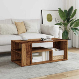 Berkfield Coffee Table Old Wood 100X50X40 Cm Engineered Wood - thumbnail 3