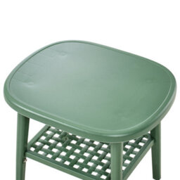Wyld And Coco Gardenlux Bar Green Bistro Set With Table And Low Chairs - Compact 3-Piece Outdoor Dining Set - thumbnail 9