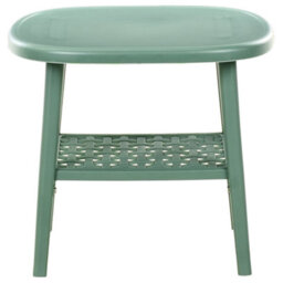 Wyld And Coco Gardenlux Bar Green Bistro Set With Table And Low Chairs - Compact 3-Piece Outdoor Dining Set - thumbnail 8