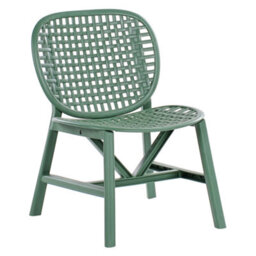Wyld And Coco Gardenlux Bar Green Bistro Set With Table And Low Chairs - Compact 3-Piece Outdoor Dining Set - thumbnail 3