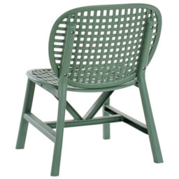 Wyld And Coco Gardenlux Bar Green Bistro Set With Table And Low Chairs - Compact 3-Piece Outdoor Dining Set - thumbnail 5
