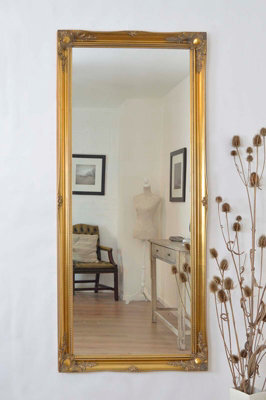 Mirroroutlet Hamilton Vintage Gold Antique Design Large Dress Mirror 167 X 76Cm - image 1