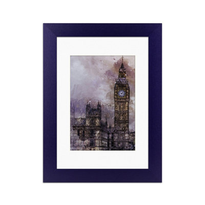 Ak Frames Purple 8X6 Frame With 6X4 Mount And Perspex Front - image 1