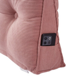 Living And Home Pink Bed With Wedge-Shaped Headboard Cushion, 180Cm W X 20Cm D X 50Cm H - thumbnail 7